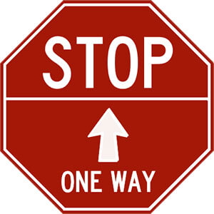 Sign - Stop | One Way