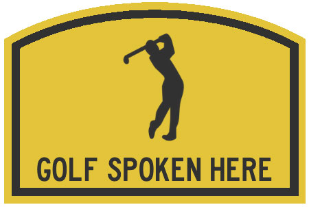 Sign - Golf spoken here