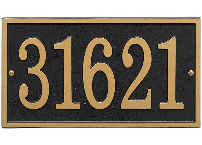 Fast & Easy Rectangle House Numbers Plaque